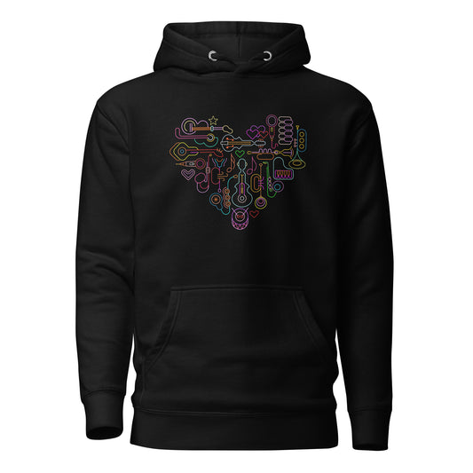 Musical Heart - Unisex Hoodie