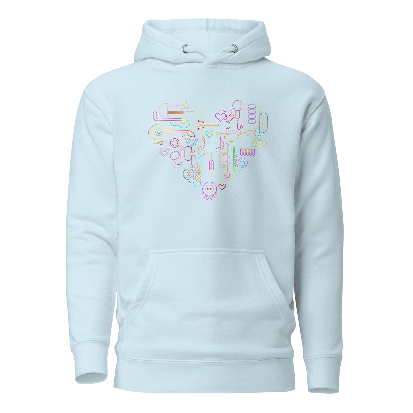 Musical Heart - Unisex Hoodie